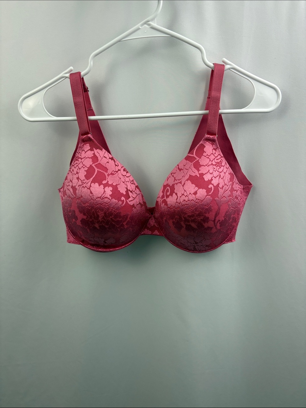 Soma 34DD Vanishing Back Full Coverage Lace Bra Pink